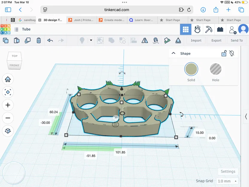 Mô hình Brass Knuckles - Phụ kiện trưng bày in 3D cực chất - Image 3