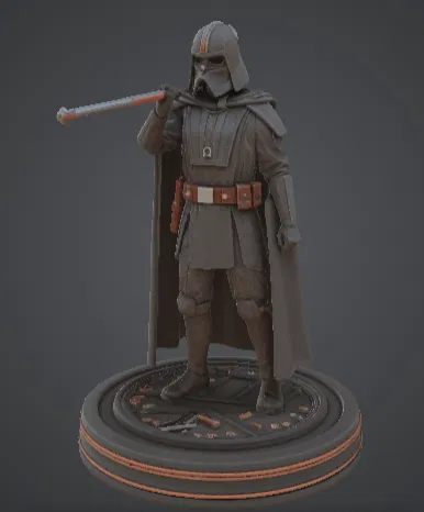 Mô hình tượng Darth Vader phiên bản 3 cầm gậy độc đáo cho fan Star Wars - Image 1