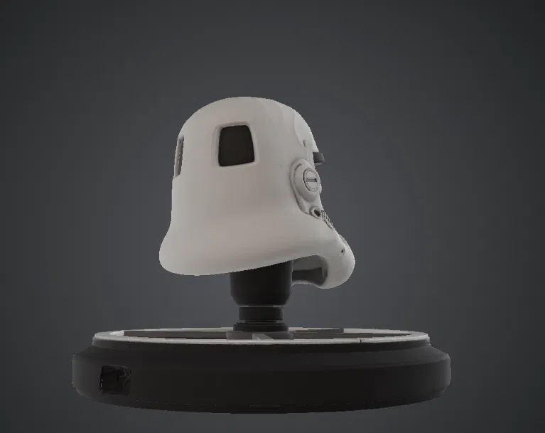 Mô hình tượng mũ bảo hiểm Stormtrooper - Đồ trang trí Star Wars 3D - Image 2