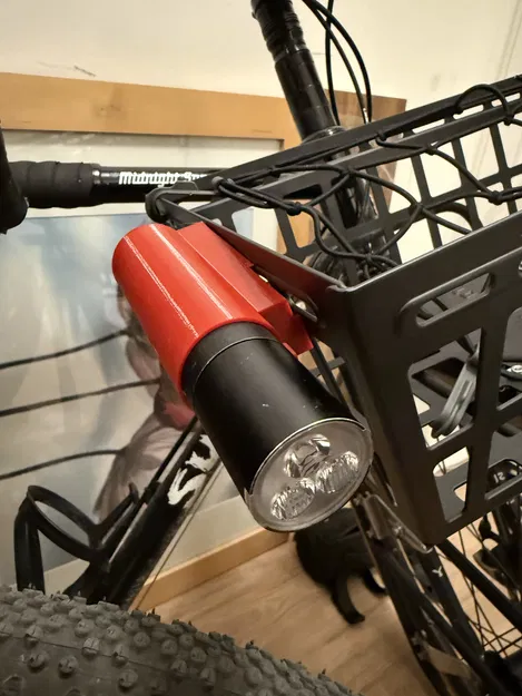 Ngàm gắn đèn Knog PWR lên giỏ xe đạp - Image 1