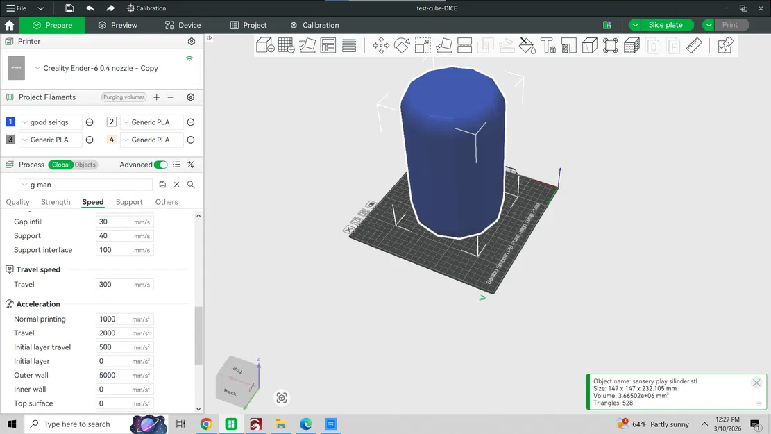 Mô hình hình trụ Sensory Play - Hỗ trợ giác quan và thư giãn - Image 1