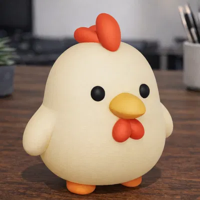 Chú Gà Hoạt Hình Dễ Thương – Mô Hình Gà Con Đáng Yêu