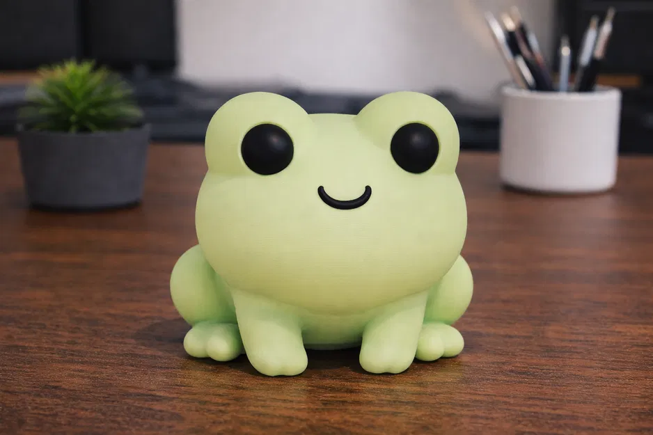 Chú Ếch Hoạt Hình Dễ Thương – Tượng Ếch Trang Trí Đáng Yêu - Image 1