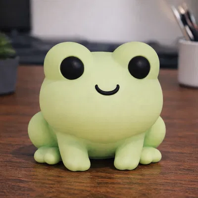 Chú Ếch Hoạt Hình Dễ Thương – Tượng Ếch Trang Trí Đáng Yêu