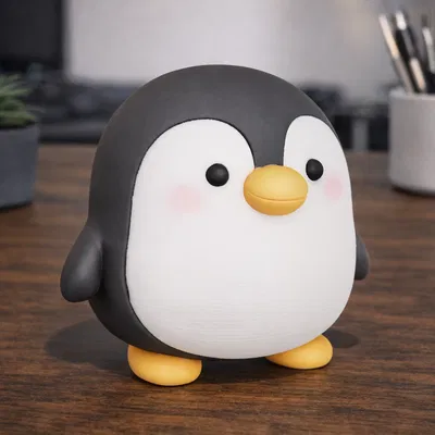 Mô hình chú chim cánh cụt hoạt hình dễ thương