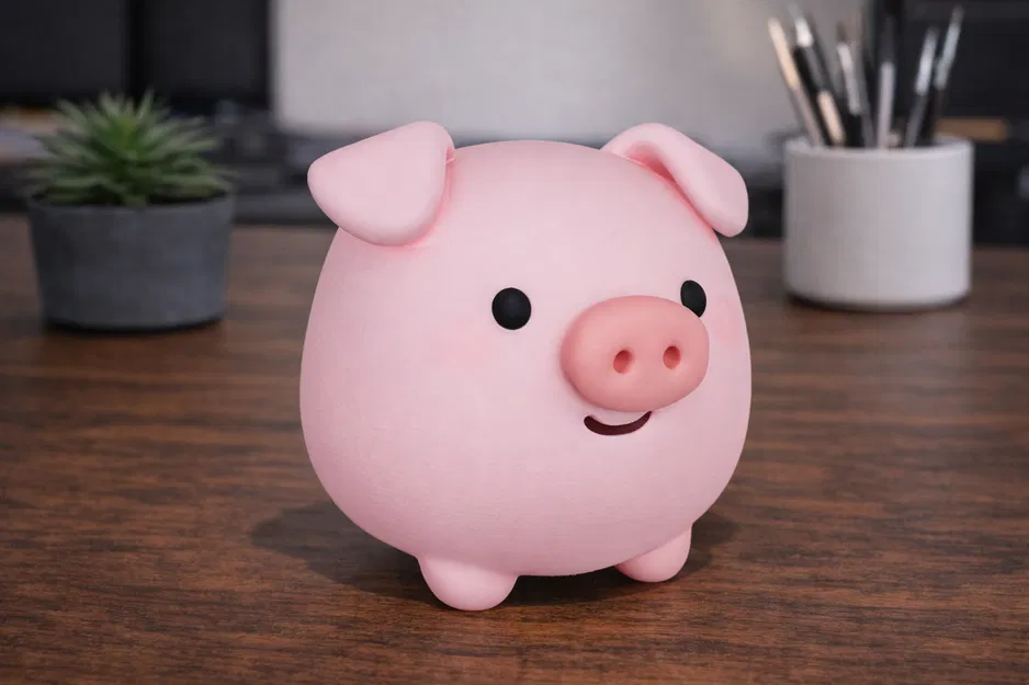 Chú Heo Hoạt Hình Dễ Thương – Mô Hình Heo Nhỏ Đáng Yêu - Image 1