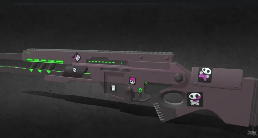 Mô hình 3D Uzis Railgun từ Murder Drones - File in chất lượng cao - Image 1