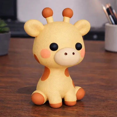 Chú Hươu Cao Cổ Hoạt Hình Dễ Thương – Mô Hình Hươu Cao Cổ Đáng Yêu