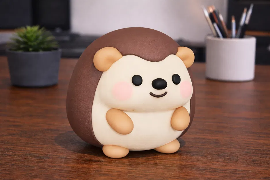 Nhím Hoạt Hình Dễ Thương – Mô Hình Chú Nhím Đáng Yêu - Image 1