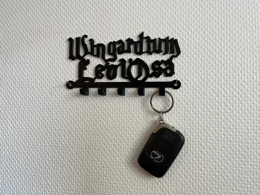 Móc treo chìa khóa Wingardium Leviosa Harry Potter in 3D độc đáo - Image 1