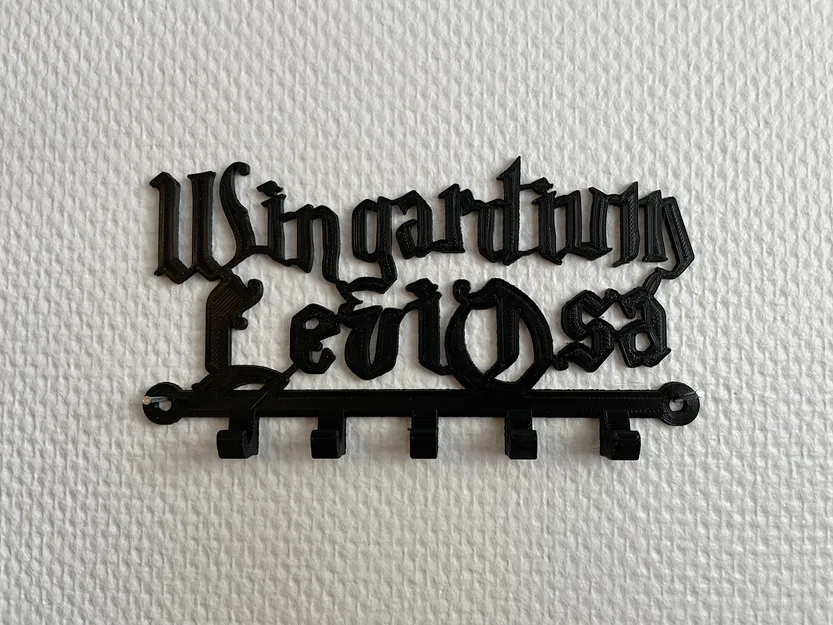 Móc treo chìa khóa Wingardium Leviosa Harry Potter in 3D độc đáo - Image 2