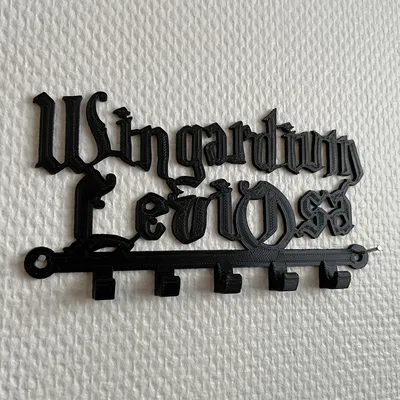 Móc treo chìa khóa Wingardium Leviosa Harry Potter in 3D độc đáo