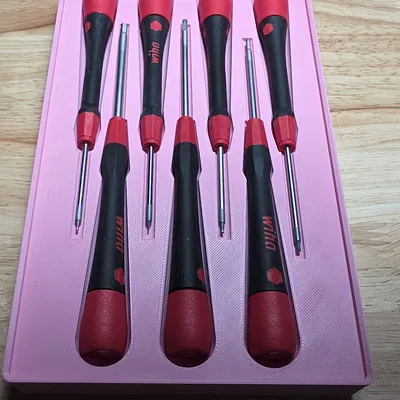 Khay 3D Gridfinity cho bộ tuốc nơ vít Wiha 26393 Picofinish