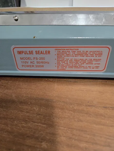 Bàn Hỗ Trợ Hàn Nhiệt Cho Bánh/Túi Thực Phẩm - Cao 3.375 inch - Image 3