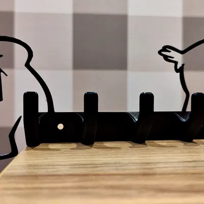 Móc treo tường hình nhân vật La Linea 2