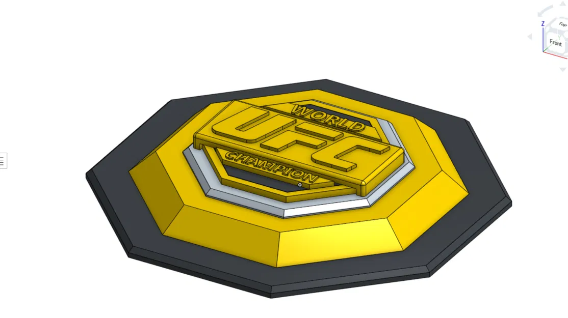 Mô hình đai vô địch UFC Legacy Belt cho fan 3D printing - Image 1