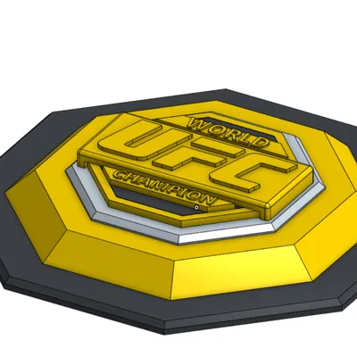 Mô hình đai vô địch UFC Legacy Belt cho fan 3D printing