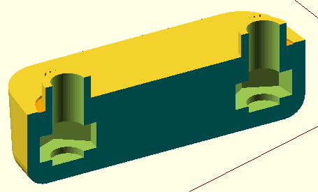 Bản lề Samsonite in 3D với đai ốc M4 (dùng nhựa TPU) - Image 2