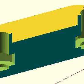 Bản lề Samsonite in 3D với đai ốc M4 (dùng nhựa TPU)