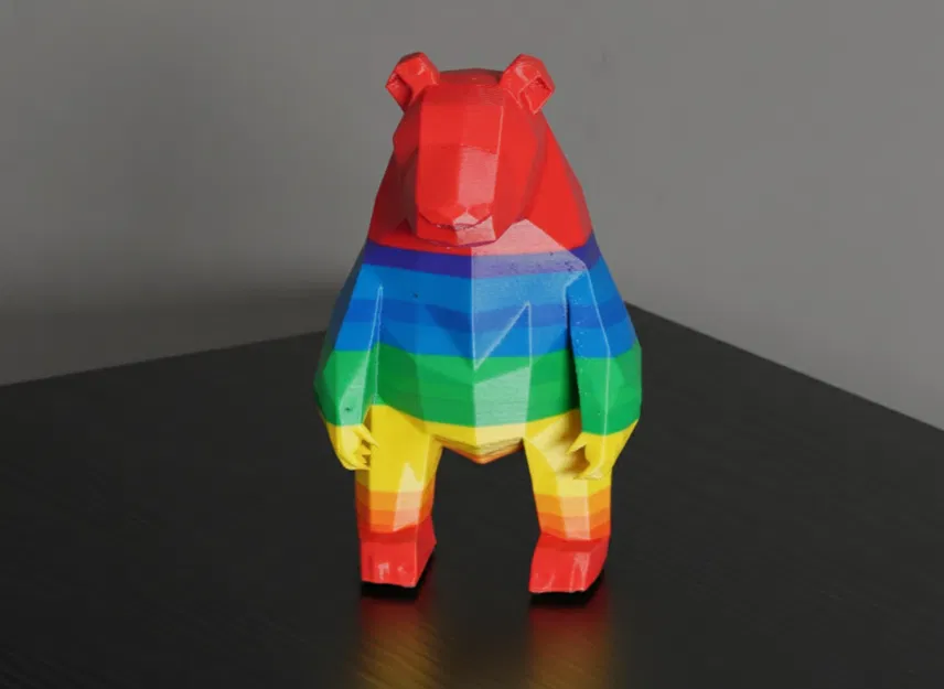 Mô hình tượng gấu Low-Poly - Image 2