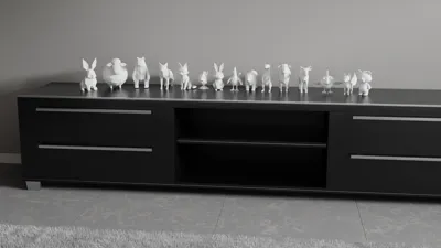 Mô hình tượng gấu Low-Poly - Image 3