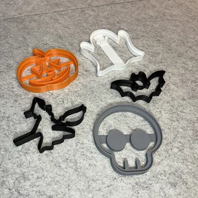 Bộ khuôn cắt bánh quy chủ đề Halloween ấn tượng cho máy in 3D