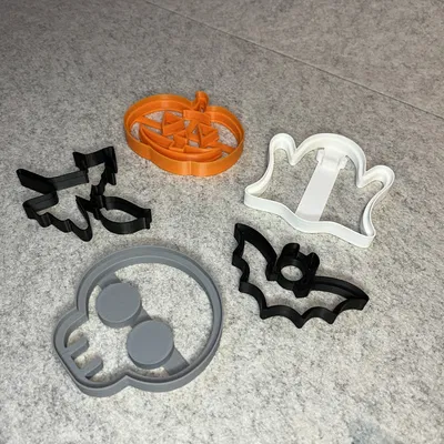 Bộ khuôn cắt bánh quy chủ đề Halloween ấn tượng cho máy in 3D