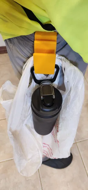 Móc treo bình nước và túi rác đeo thắt lưng - Image 1