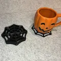 Miếng lót ly hình mạng nhện độc đáo - Trang trí Halloween 3D - Thumbnail 5