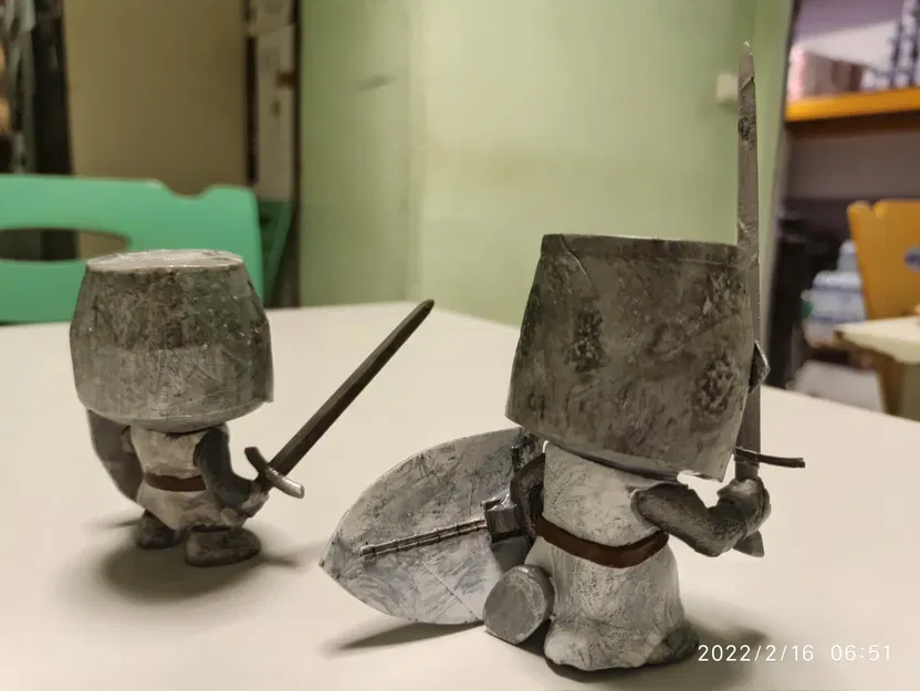 Mô hình hiệp sĩ Templar phong cách Funko Pop cực chất để in 3D - Image 3