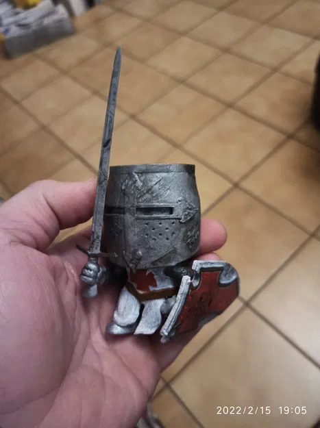 Mô hình hiệp sĩ Templar phong cách Funko Pop cực chất để in 3D - Image 4