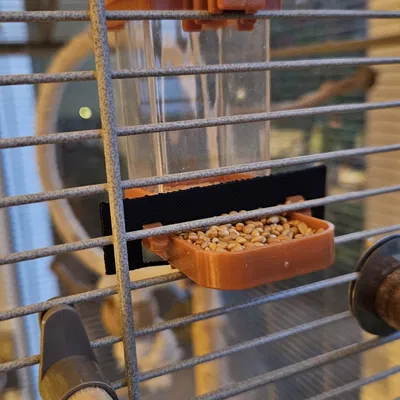 Tấm chắn chống văng thức ăn cho lồng chim 3D