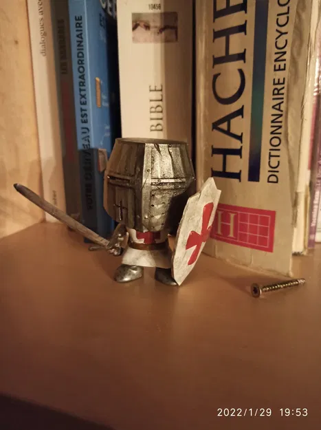 Mô hình hiệp sĩ Templar phong cách Funko Pop in 3D - Image 1