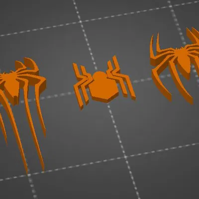 Bộ sưu tập các logo Spiderman biểu tượng (File in 3D)