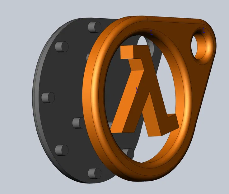 Móc khóa biểu tượng Half-Life: Phụ kiện game thủ chất lượng cao - Image 3