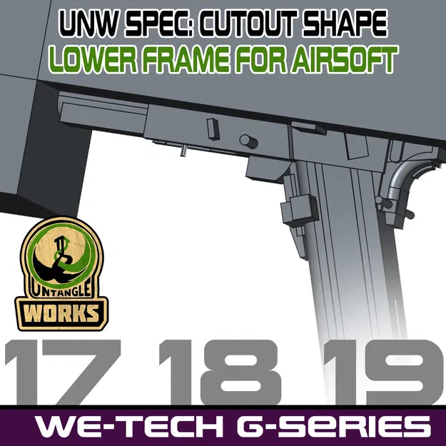 Khung cắt mẫu cho WE_TECH G-series 17, 18, 19 (phiên bản Airsoft GBB) - Image 1