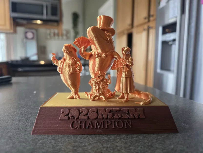 Cúp lưu niệm March Mammal Madness 2026 (MMM Trophy) in 3D - Image 1