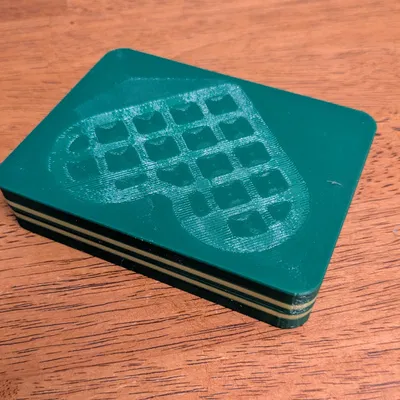 Waffle Hearts - Khuôn làm bánh trái tim bằng đất nặn cho bé mầm non