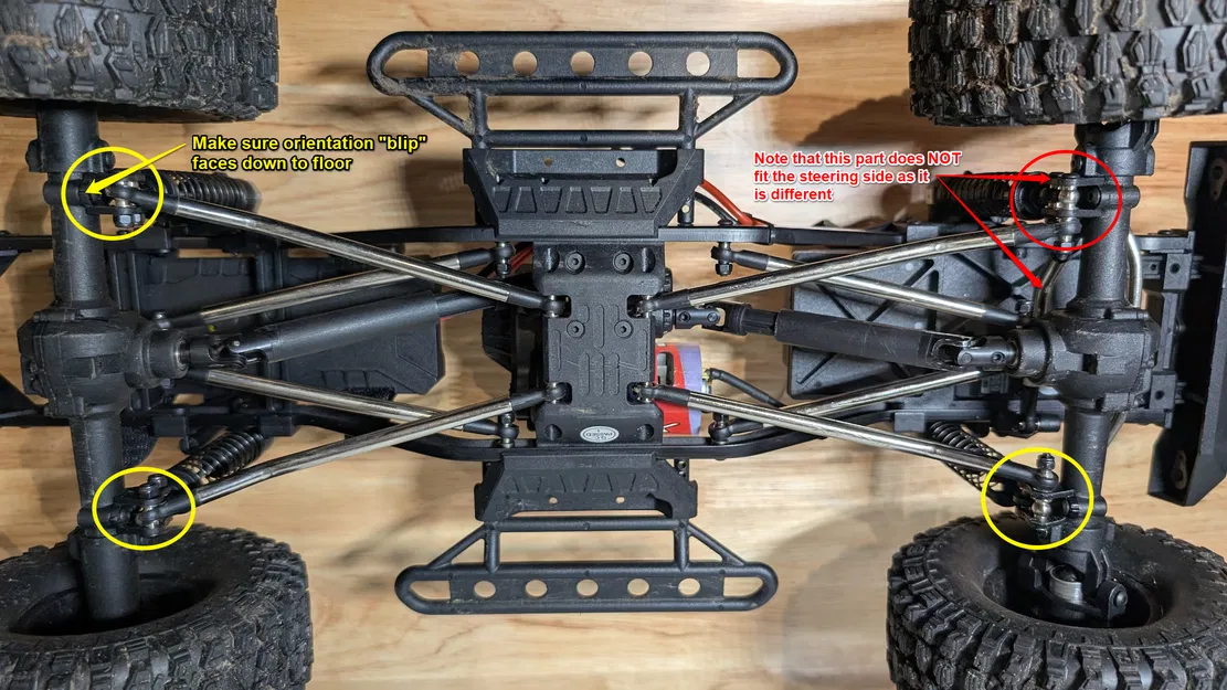 Pát gắn Link treo vào cầu xe cho FTX Outback Fury (2.0) - Image 1