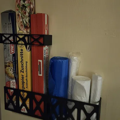 Giá đỡ và khay đựng cuộn giấy bếp, túi rác