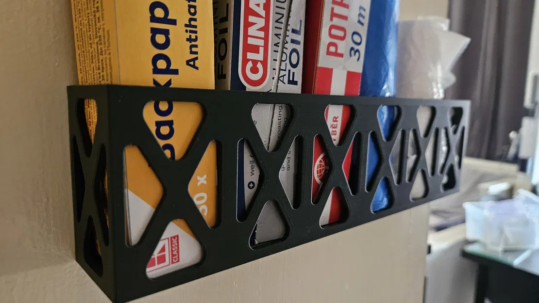 Giá đỡ và khay đựng cuộn giấy bếp, túi rác - Image 2