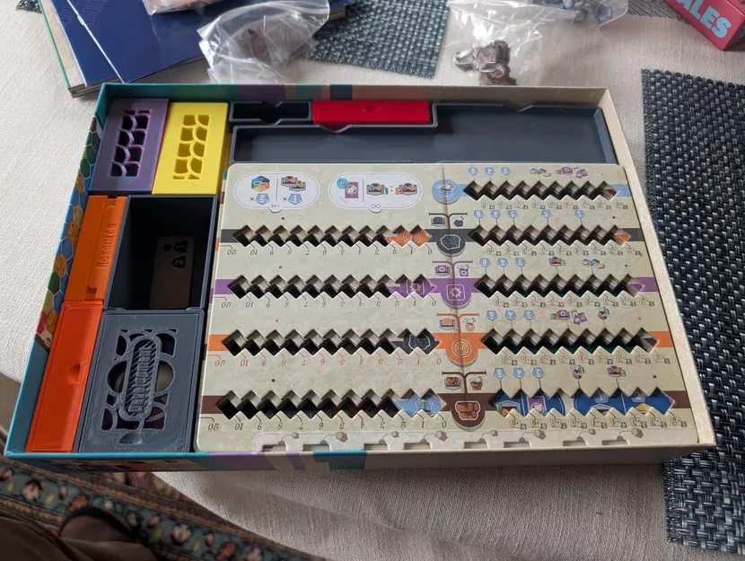 Khay đựng linh kiện (Insert) cho board game Railway Boom - Image 2