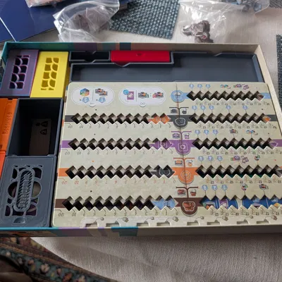 Khay đựng linh kiện (Insert) cho board game Railway Boom