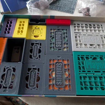 Khay đựng linh kiện (Insert) cho board game Railway Boom