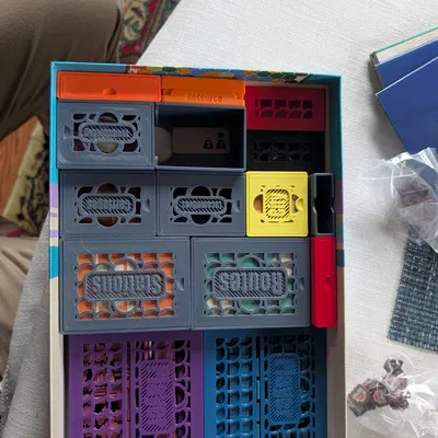 Khay đựng linh kiện (Insert) cho board game Railway Boom