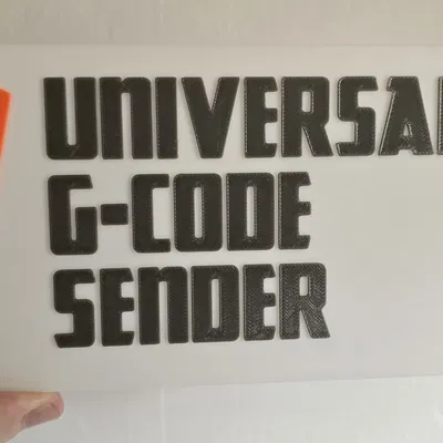 Bảng logo Universal G-code Sender trang trí CNC siêu đẹp