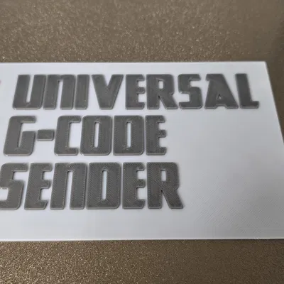 Bảng logo Universal G-code Sender trang trí CNC siêu đẹp