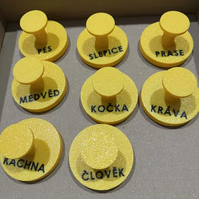 Bộ Con Dấu Dấu Chân Động Vật – Học Cụ Đất Sét & Cát Sáng Tạo