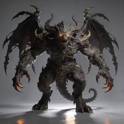 Mô hình 3D Quái vật Dark Fantasy 95mm ấn tượng