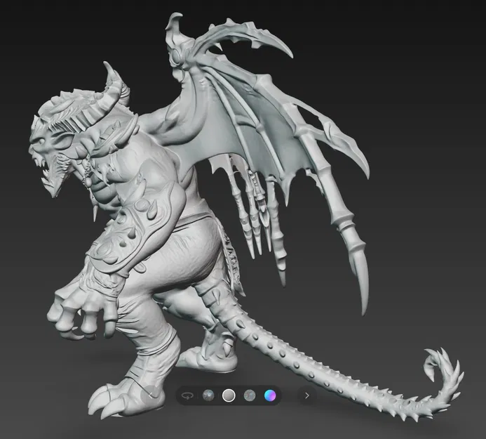 Mô hình 3D Quái vật Dark Fantasy 95mm ấn tượng - Image 4